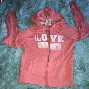 VS pink zip up hoodie!